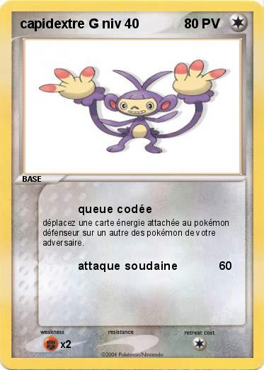 Pokemon capidextre G niv 40