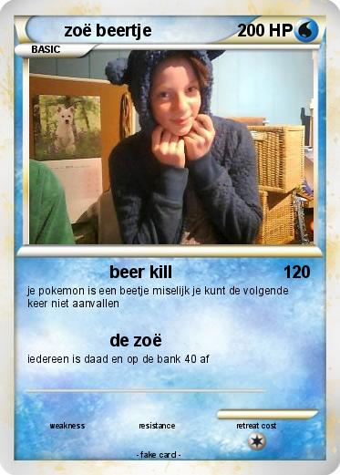 Pokemon zoë beertje