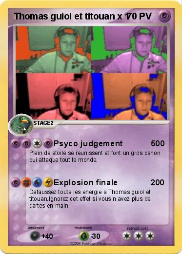 Pokemon Thomas guiol et titouan x 1         