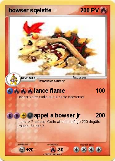 Pokemon bowser sqelette