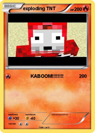 Pokemon exploding TNT