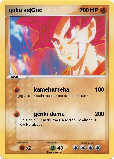 Pokemon goku ssjGod