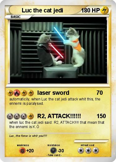 Pokemon Luc the cat jedi