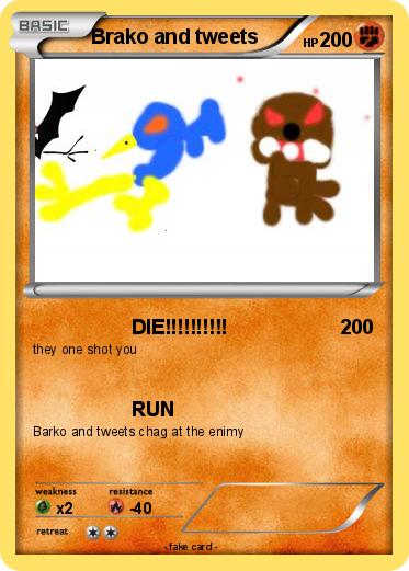 Pokemon Brako and tweets