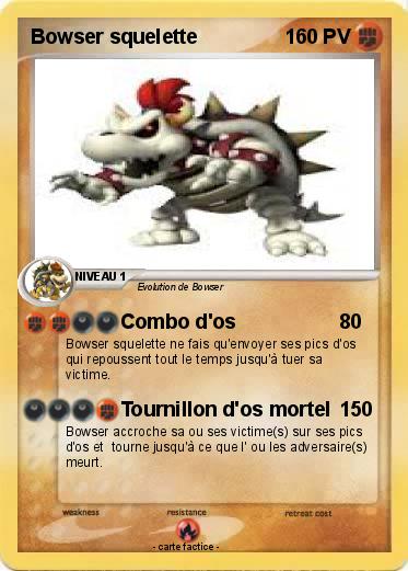 Pokemon Bowser squelette