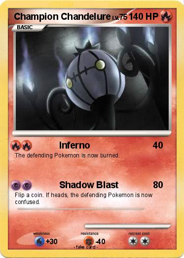 Pokemon Champion Chandelure