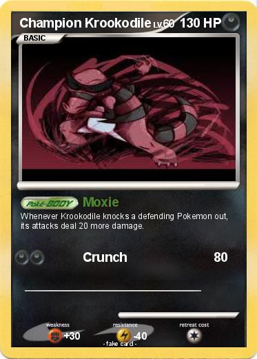 Pokemon Champion Krookodile