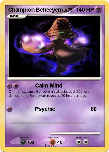 Pokemon Champion Beheeyem