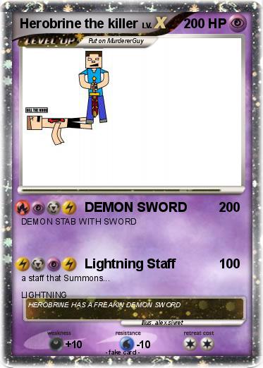 Pokemon Herobrine the killer