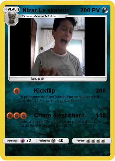 Pokemon Nizar Le skateur