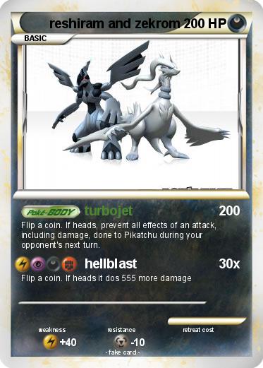 Pokemon reshiram and zekrom