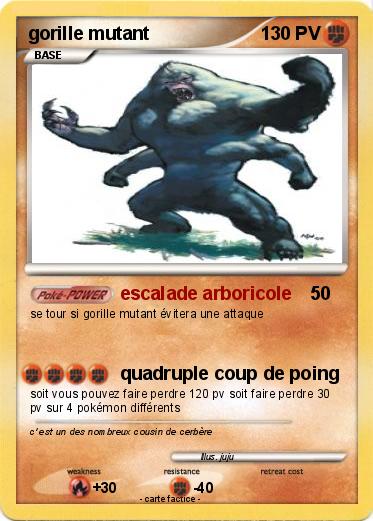 Pokemon gorille mutant