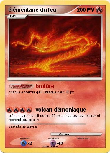 Pokemon élémentaire du feu
