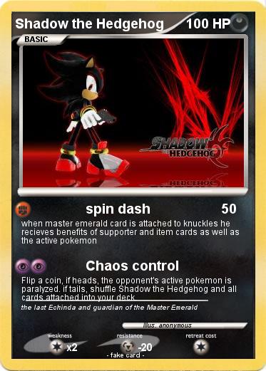 Pokemon Shadow the Hedgehog
