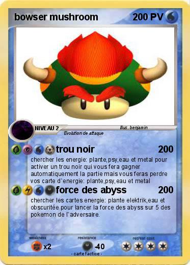 Pokemon bowser mushroom