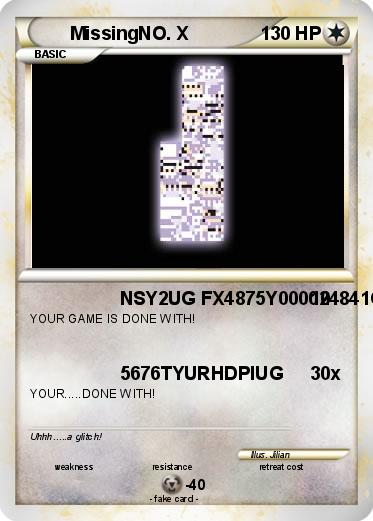 Pokemon MissingNO. X