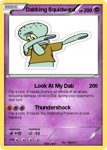 Pokemon Dabbing Squidward