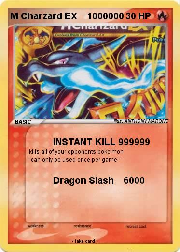 Pokemon M Charzard EX    1000000