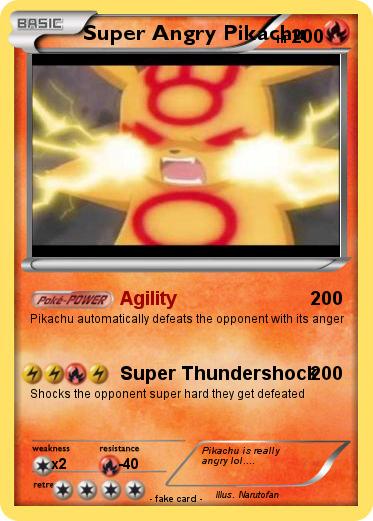 Pokemon Super Angry Pikachu