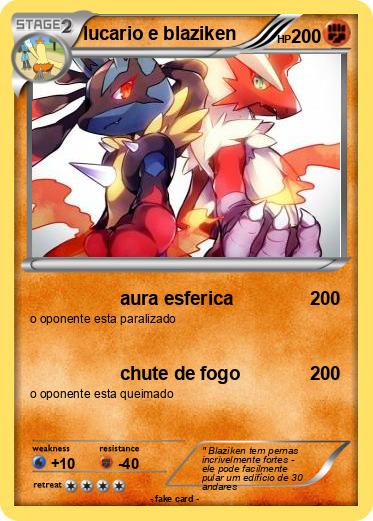 Pokemon lucario e blaziken