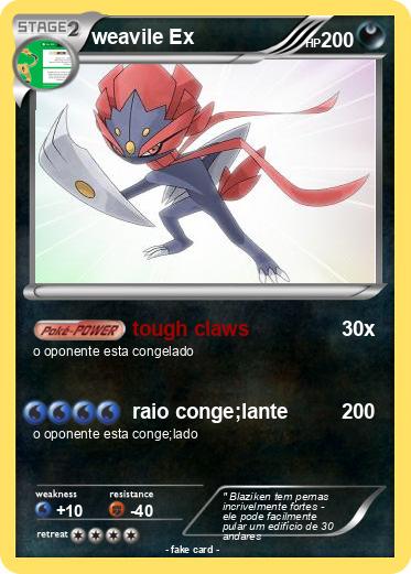 Pokemon weavile Ex