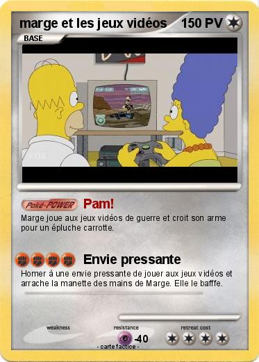 Pokemon marge et les jeux vidéos