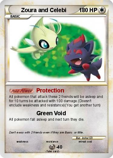 Pokemon Zoura and Celebi