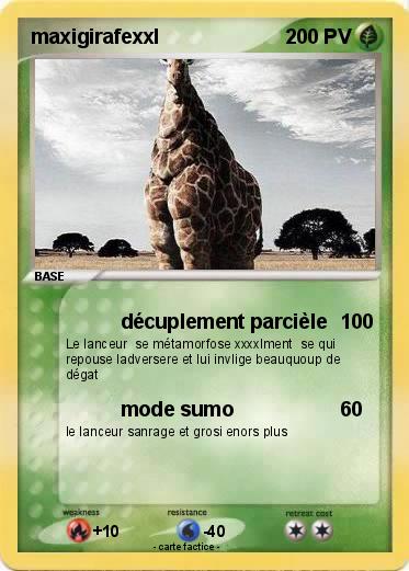 Pokemon maxigirafexxl