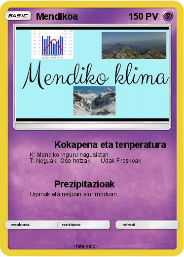 Pokemon Mendikoa