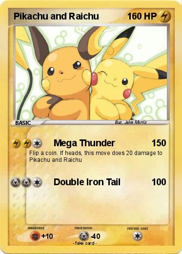 Pokemon Pikachu and Raichu