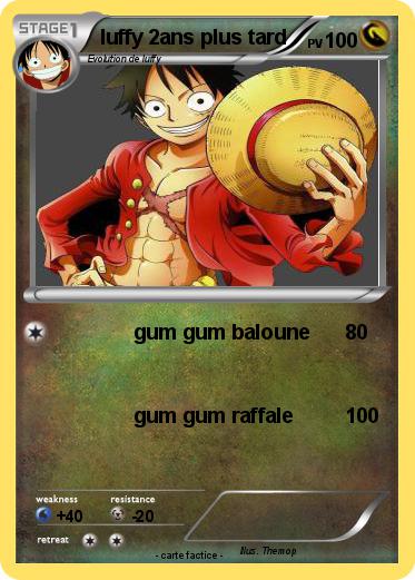 Pokemon luffy 2ans plus tard