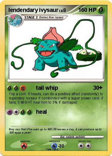 Pokemon lendendary ivysaur