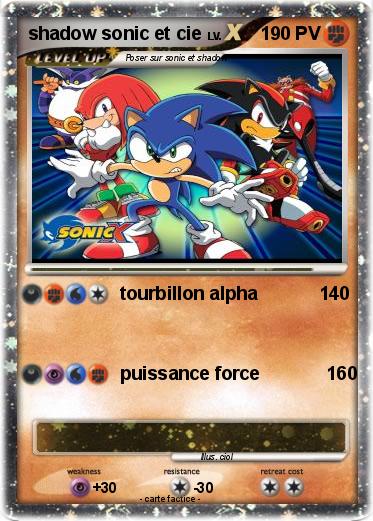 Pokemon shadow sonic et cie