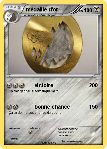 Pokemon médaille d'or