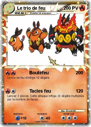 Pokemon Le trio de feu