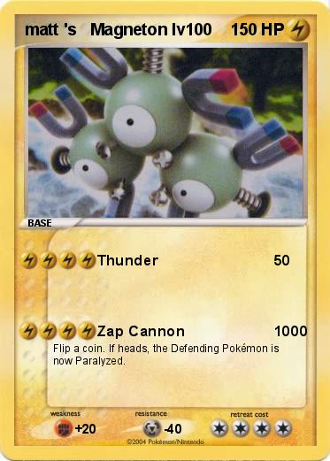Pokemon matt 's   Magneton lv100