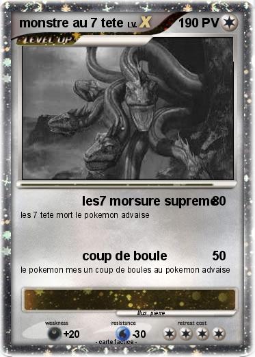 Pokemon monstre au 7 tete