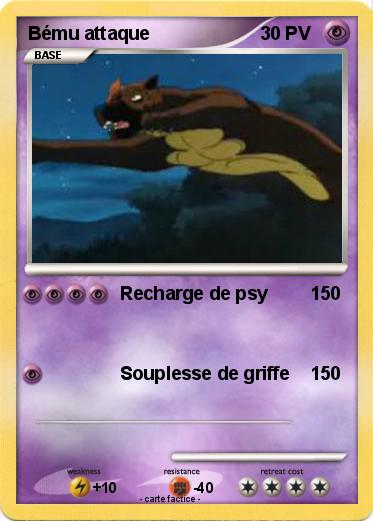 Pokemon Bému attaque