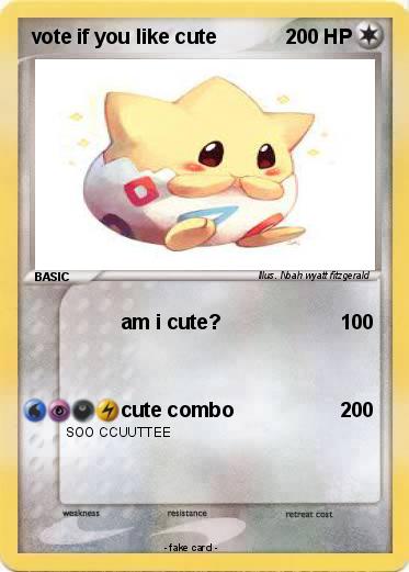Pokemon vote if you like cute
