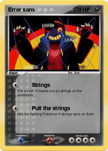Pokemon Error sans
