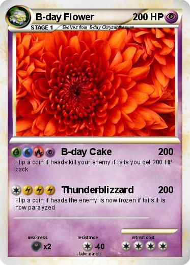 Pokemon B-day Flower