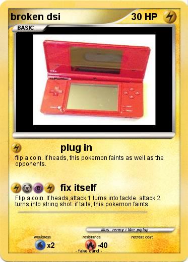 Pokemon broken dsi