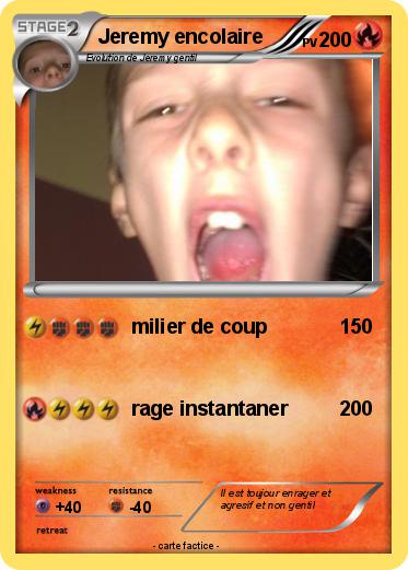 Pokemon Jeremy encolaire