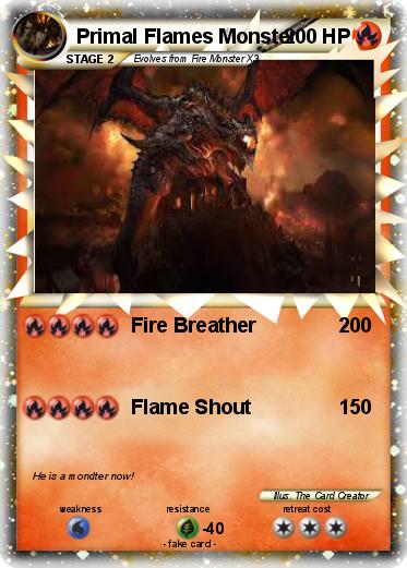 Pokemon Primal Flames Monster