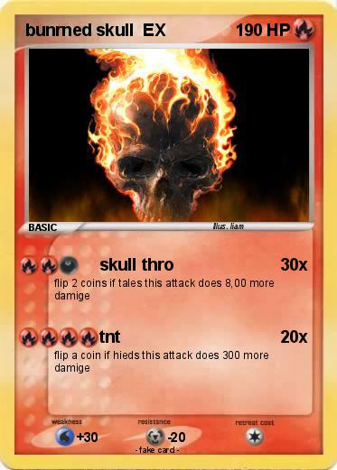 Pokemon bunrned skull  EX