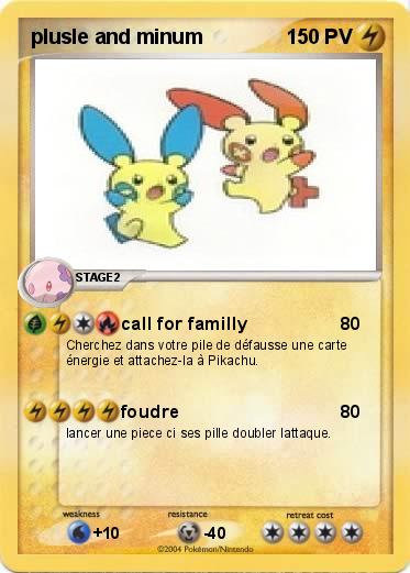Pokemon plusle and minum