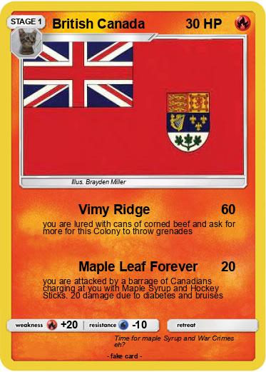 Pokemon British Canada