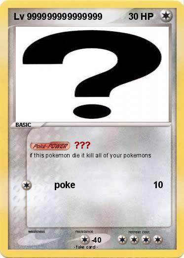 Pokemon Lv 999999999999999