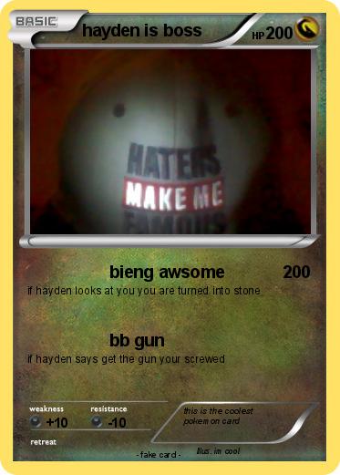 Pokemon hayden is boss