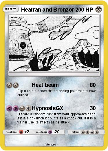 Pokemon Heatran and Bronzor